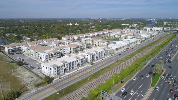 Imagem aérea de um projeto habitacional — Fotografia de Stock
