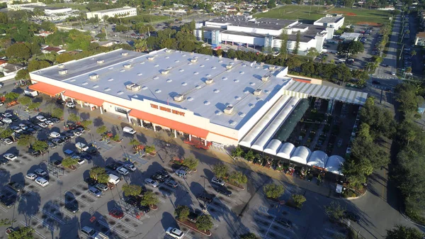 Aerial image of Home Depot — Stock Photo, Image