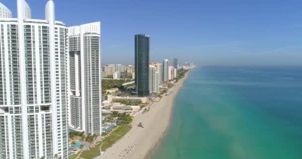 Luchtfoto video Sunny Isles Beach Florida 4k 60p — Stockvideo