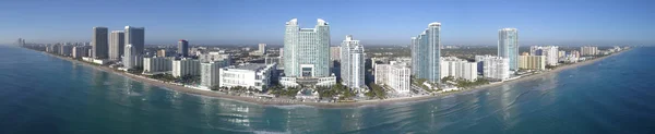 Hollywood Beach Fl letecké panorama — Stock fotografie