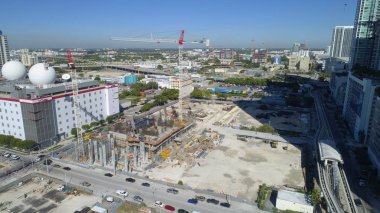 Construction site Miami Central Station clipart