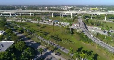 Bir otoban Kavşağı hava hyperlapse