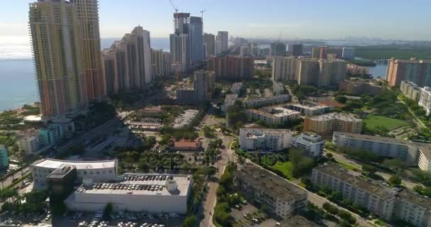 Aerial flyover of Sunny Isles Beach FL — Stock Video