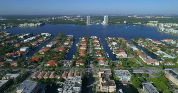 Hava video doğu kıyıları Miami — Stok video