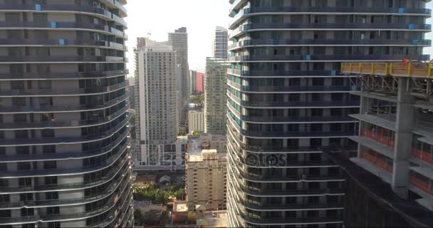 Brickell cidade alturas edifícios — Vídeo de Stock