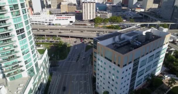 迈阿密市区的高速公路匝 — 图库视频影像