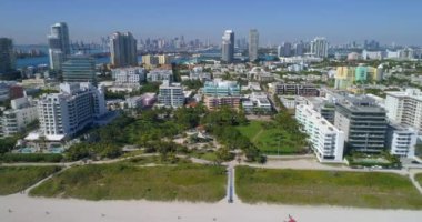Anteni robot video Miami Beach Florida, ABD 4k