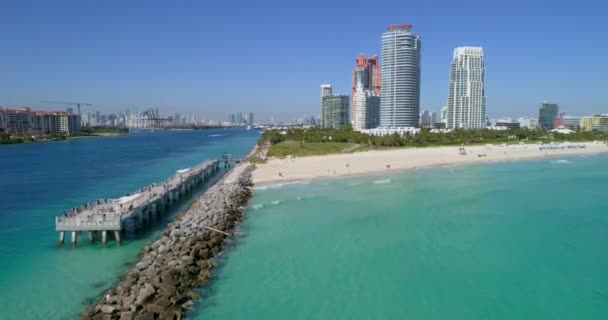 South Pointe Park Miami Beach 4k — Αρχείο Βίντεο