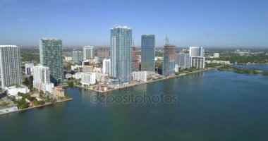 Hava uçuş Edgewater Miami 4k