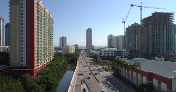 Vídeo aéreo de Sunny Isles Beach FL — Vídeo de stock