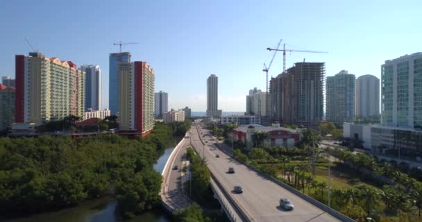 Aerial video of Sunny Isles Beach FL — Stock Video