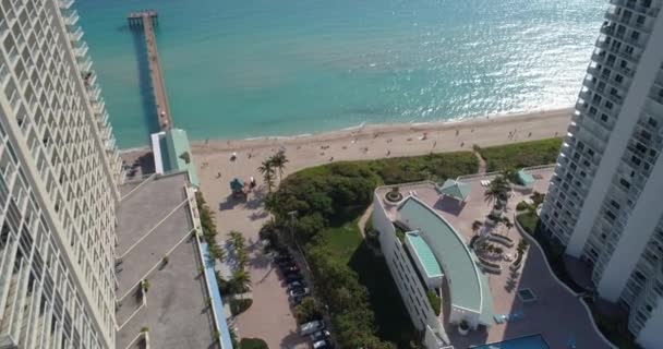 Авиационное видео Sunny Isles Beach FL — стоковое видео