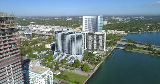 Vidéo aérienne des chantiers de construction de Edgewater Miami — Video
