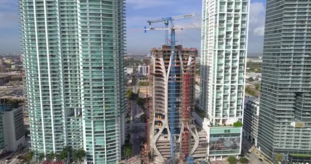 Egy ezer Múzeum építkezés Miami — Stock videók