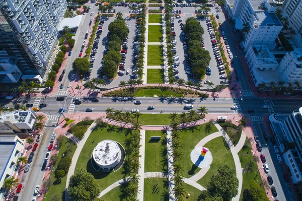 Imagen aérea de Collins Park Miami Beach Florida — Foto de Stock