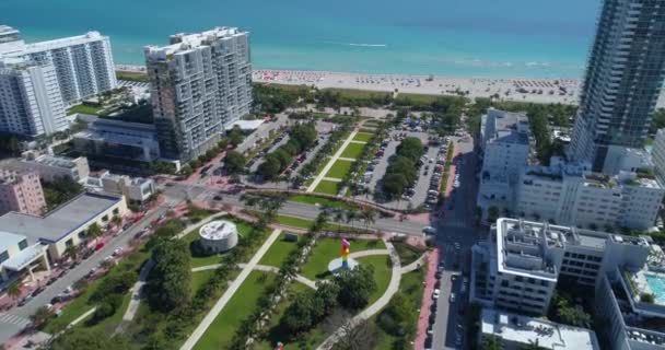 Anteny z Miami Beach na Florydzie — Wideo stockowe