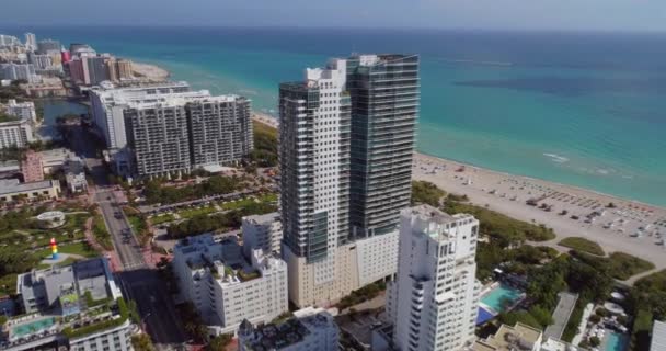 Antennen von miami beach florida — Stockvideo