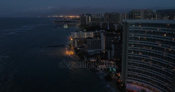 Spiaggia di Waikiki Hawaii — Video Stock