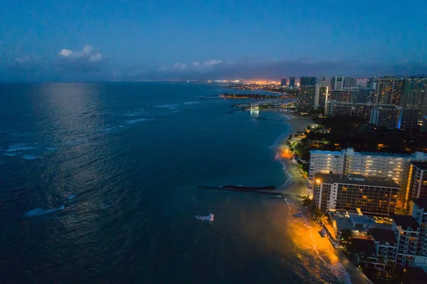 Oahu Hawaii hava görüntü — Stok fotoğraf
