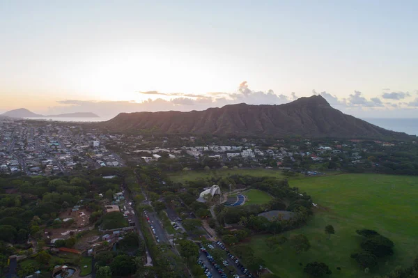 Изображение с воздуха Гавайев Оаху — стоковое фото