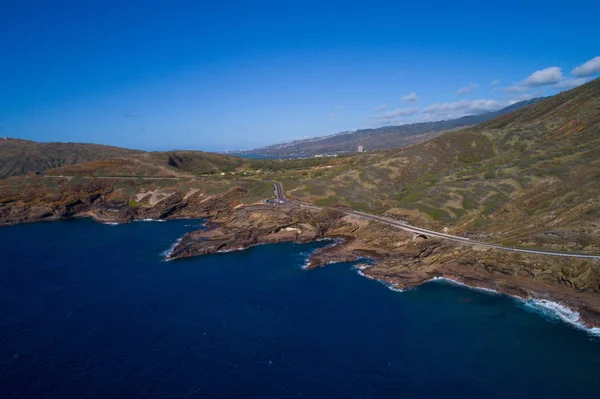 ハワイ ・ オアフ島の航空写真 — ストック写真