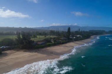 Havadan görüntü north shore Hawaii Oahu