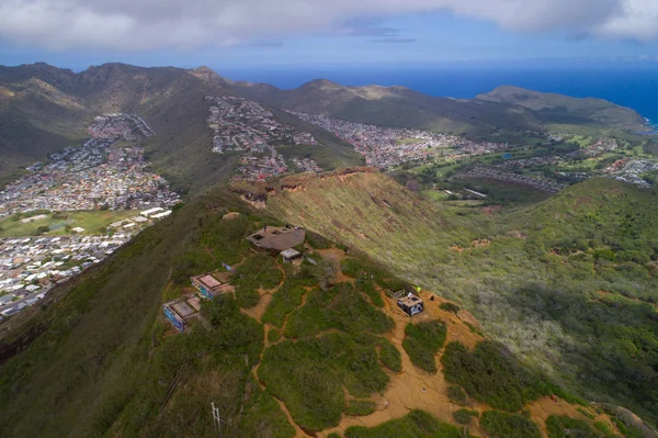 Imagine aeriană a naturii Hawaii peisaj — Fotografie, imagine de stoc