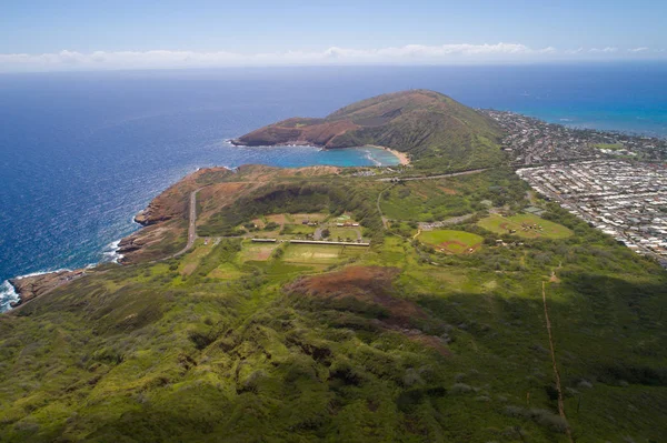 Imagem aérea da natureza paisagem havaiana — Fotografia de Stock