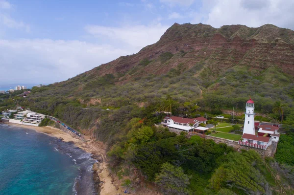 Aerial image Diamond Head Lighthouse — Stock Photo, Image