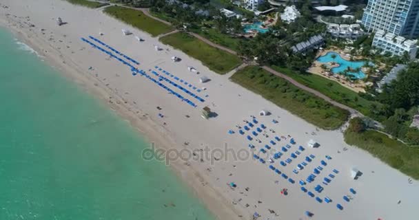 Aerial movie Miami footage 4k 60p — Stock Video