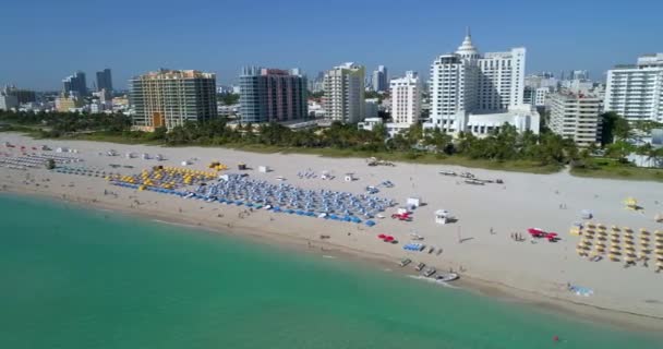 Pov aérea Miami Beach 4k 60p — Vídeo de stock