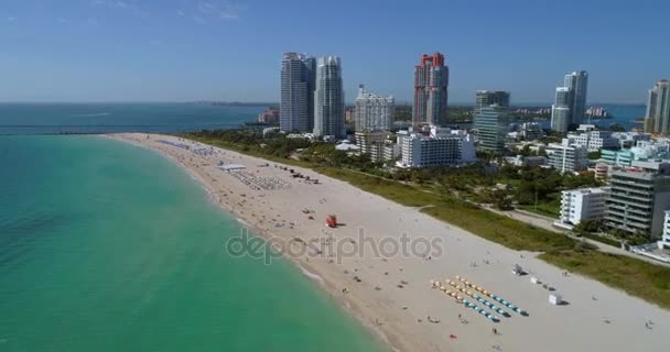 Miami Beach 4k 60p aerial — Stock Video