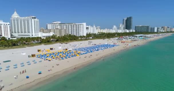 南海滩酒和食物巨星迈阿密 — 图库视频影像