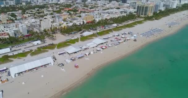 South Beach şarap ve yemek Festivali Miami — Stok video