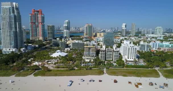 Miami Beach 4k 60p aérea — Vídeos de Stock