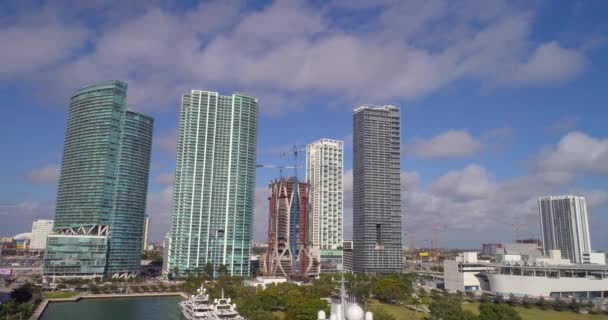 4k video del centro de Miami — Vídeos de Stock