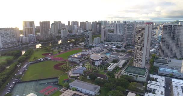 Comunidade Ala Wai Honolulu Havaí — Vídeo de Stock