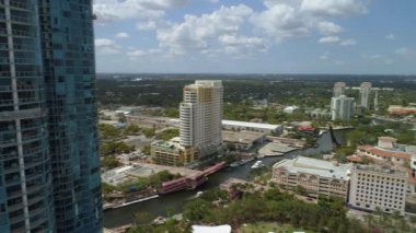 Hava dron görüntüleri Downtown Fort Lauderdale Fl