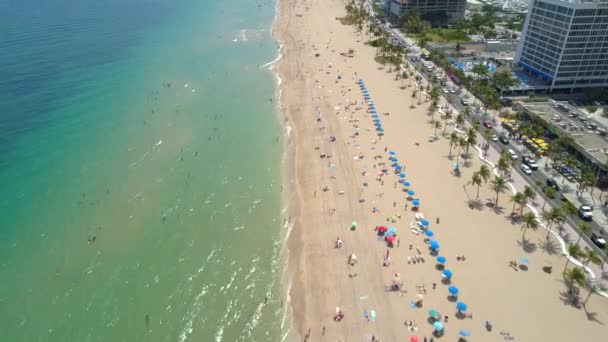 Férias de primavera Fort Lauderdale Beach — Vídeo de Stock