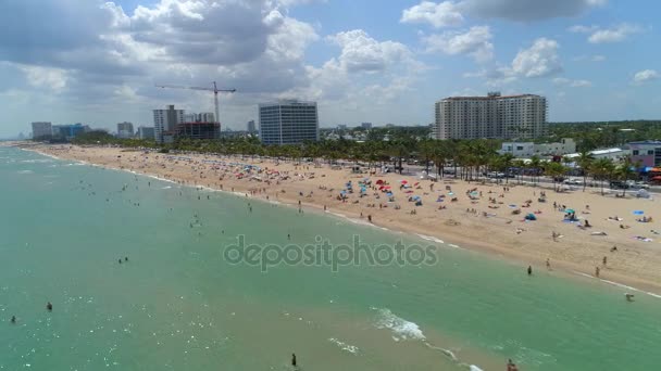 Spring break semester Fort Lauderdale Beach — Stockvideo