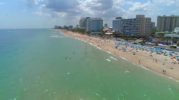 Spring break semester Fort Lauderdale Beach — Stockvideo