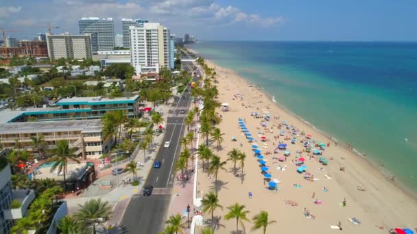 Spring break vakantie Fort Lauderdale Beach — Stockvideo