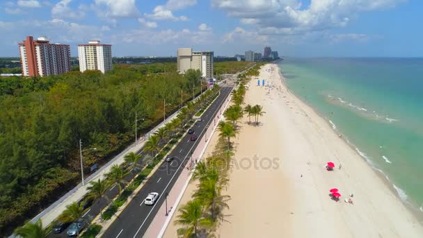 Spring break vacation Fort Lauderdale Beach — Stock Video