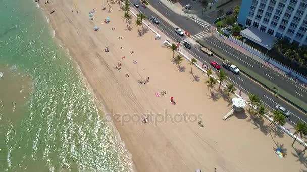 Spring break vacation Fort Lauderdale Beach — Stock Video