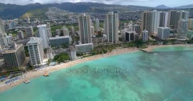 Waikiki Beach Hawaii hava atış