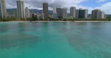 Waikiki Beach Hawaii hava atış 