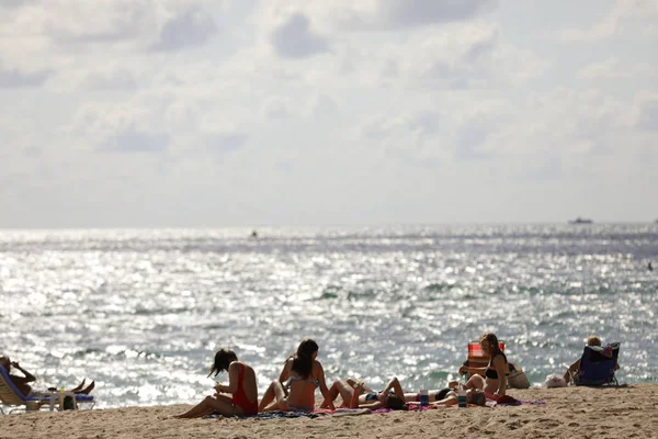 Studentów na Spring Break Fort Lauderdale Beach — Zdjęcie stockowe