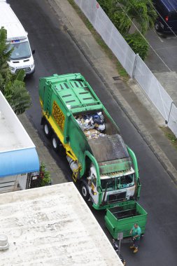 çöp kamyonu çöp toplama