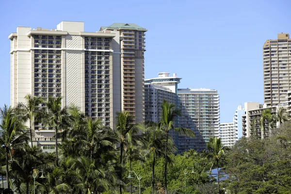 Rezidenční byty v Honolulu Hawaii — Stock fotografie