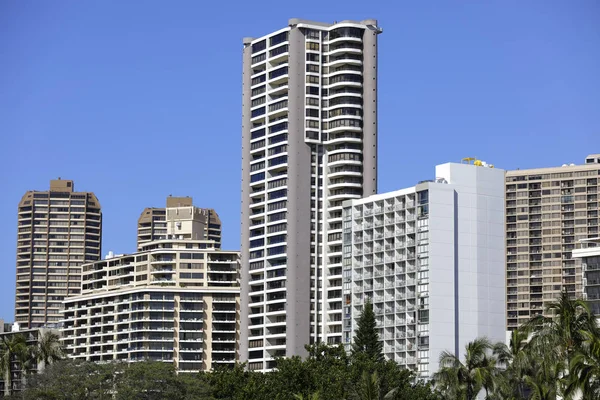 Highrise byty v Havaj Waikiki — Stock fotografie